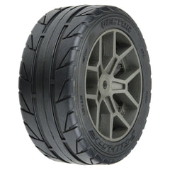 Pro-Line 1/8 Vector S3 Front/Rear 35/85 2.4" Belted Mounted Tires, 14mm Gray: Vendetta (PRO1020410) Horizon Hobby