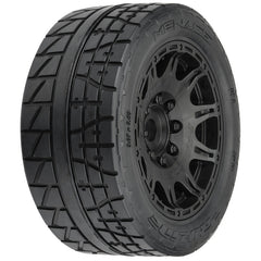 Pro-Line 1/6 Menace HP BELTED Fr/Rr 5.7" MT Tires Mounted 24mm Blk Raid (2) (PRO1020510) Horizon Hobby