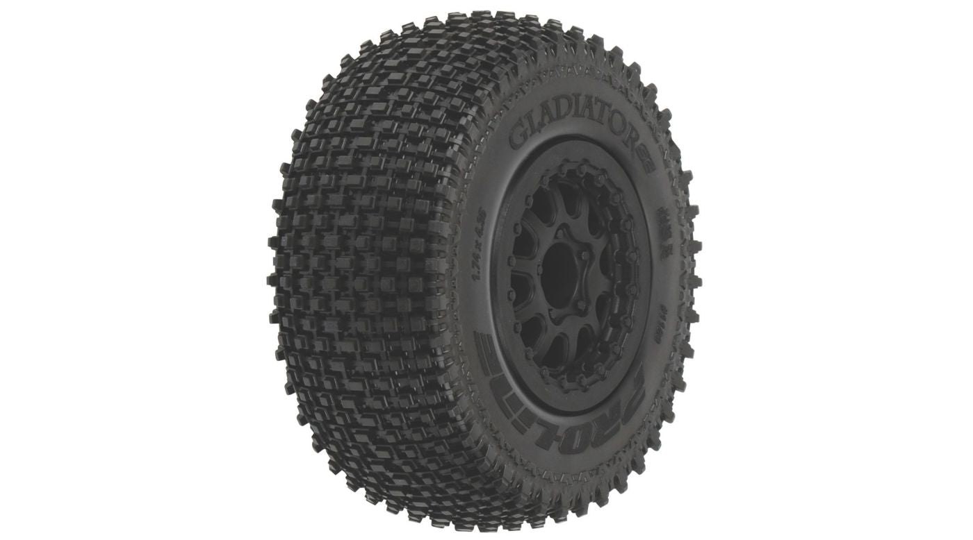 Pro-Line Gladiator SC 2.2 3.0 M2 Mnt Renegade Whl Blk SLH (PRO116913) Horizon Hobby