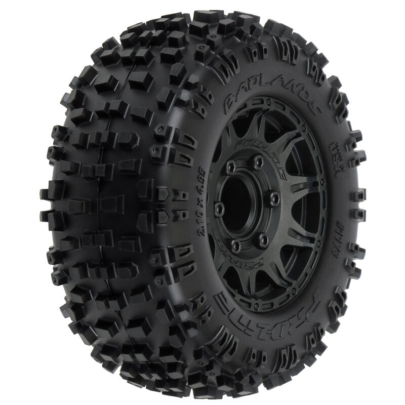 Pro-Line Badlands 2.8" MTD Raid Black 6x30 F/R (PRO117310) Horizon Hobby