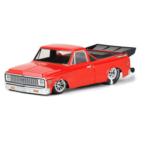 Pro-Line Clear Body, 1972 Chevy C-10: Slash 2WD Drag Car, AE DR10 (PRO355700) Horizon Hobby