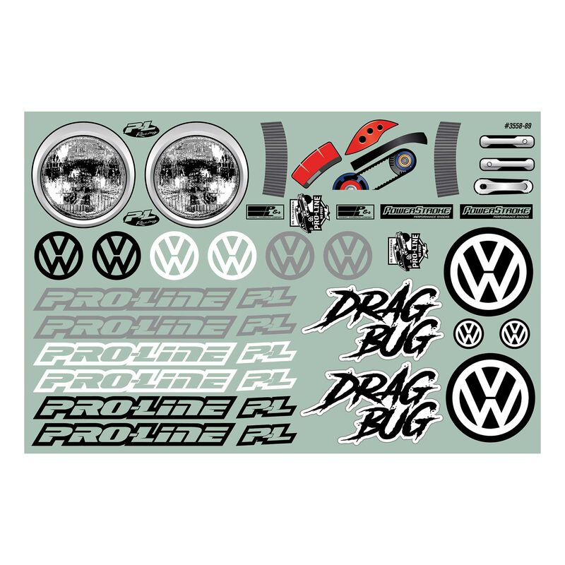 Pro-Line 1/10 Volkswagen Bug Clear Body Short Course Drag (PRO355800) Horizon Hobby
