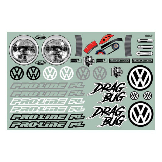Pro-Line 1/10 Volkswagen Bug Clear Body Short Course Drag (PRO355800) Horizon Hobby