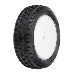 Pro-Line 1/16 Wedge Front Mini Pre-Mounted Tires 8mm (2) White (PRO829813) Horizon Hobby