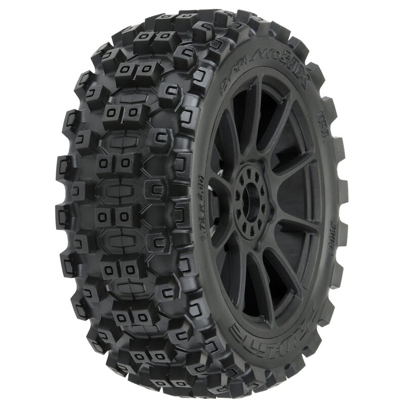 Pro-Line Badlands MX M2 1/8 MTD Mach 10 Black Wheels F/R (PRO906721) Horizon Hobby