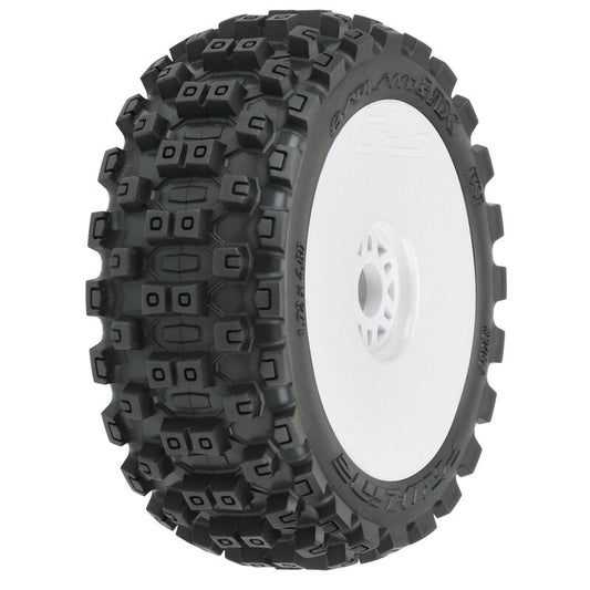 Pro-Line 1/8 Badlands MX M2 F/R Buggy Tires 17mm All Terrain (2) Wht (PRO906731) Horizon Hobby