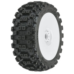 Pro-Line 1/8 Badlands MX M2 F/R Buggy Tires 17mm All Terrain (2) Wht (PRO906731) Horizon Hobby