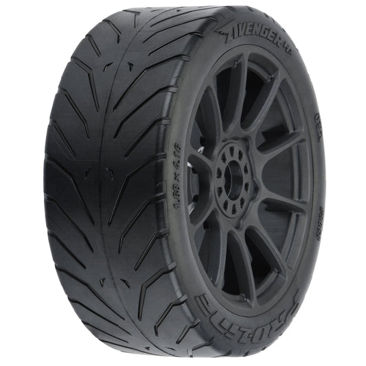 Pro-Line 1/8 Avenger HP BELTED S3 Fr/Rr Buggy Tires Mounted 17mm Black (2) (PRO906921) Horizon Hobby