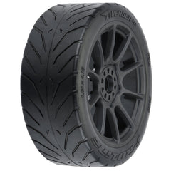 Pro-Line 1/8 Avenger HP BELTED S3 Fr/Rr Buggy Tires Mounted 17mm Black (2) (PRO906921) Horizon Hobby