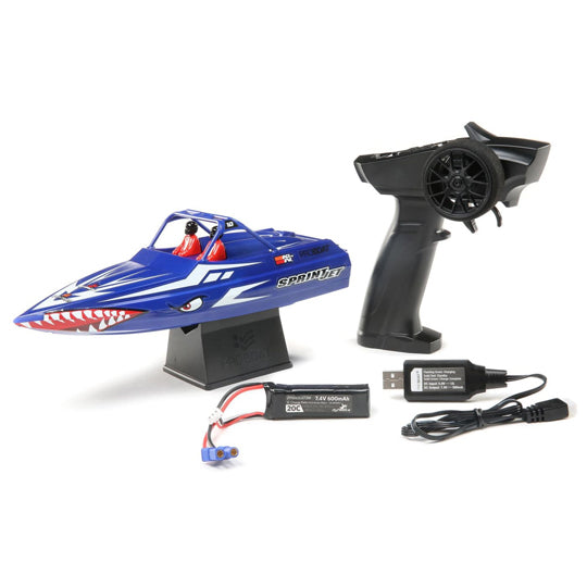 ProBoat Sprintjet 9" Self-Righting Jet Boat Brushed RTR, (Blue) (PRB08045T2) Horizon Hobby