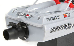ProBoat Sprintjet 9" Self-Righting Jet Boat Brushed RTR, (Silver) (PRB08045T1) Horizon Hobby