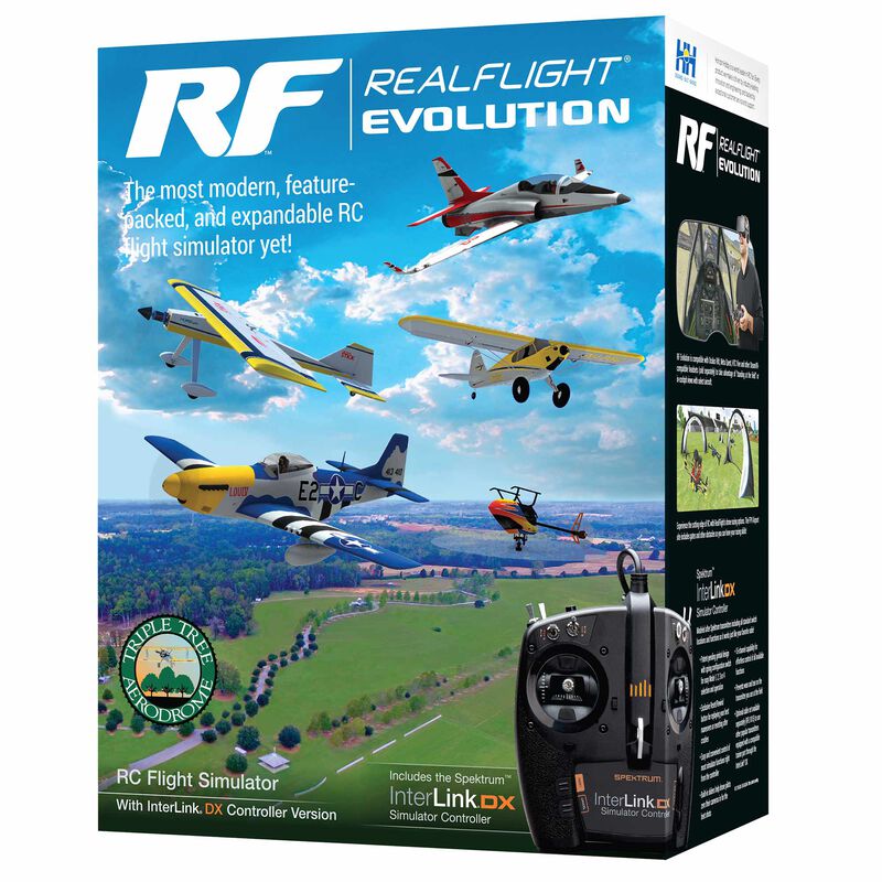 RealFlight Evolution RC Flight Simulator with InterLink DX Controller (RFL2000) Horizon Hobby