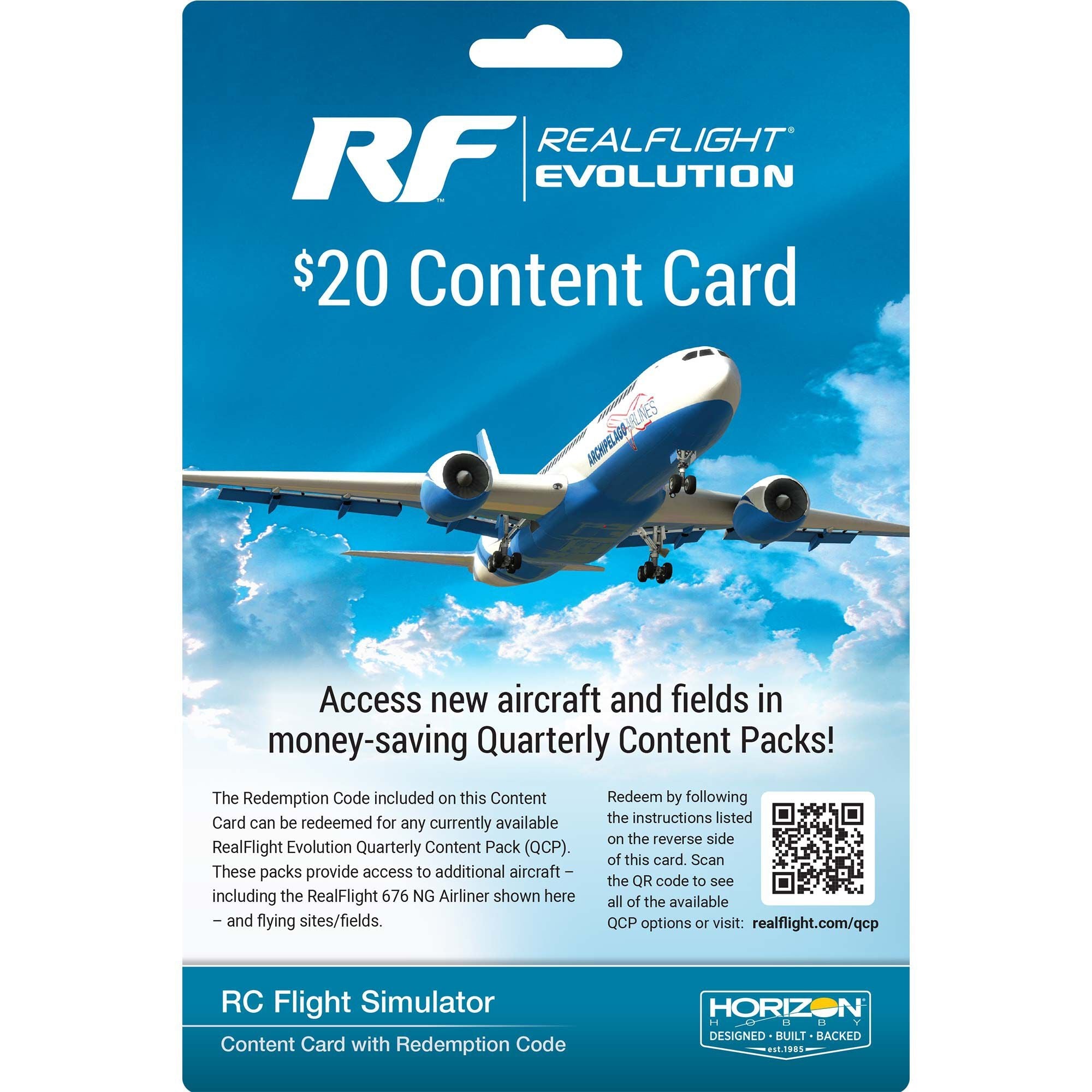 RealFlight Content Card $20 (RFL2002) Horizon Hobby