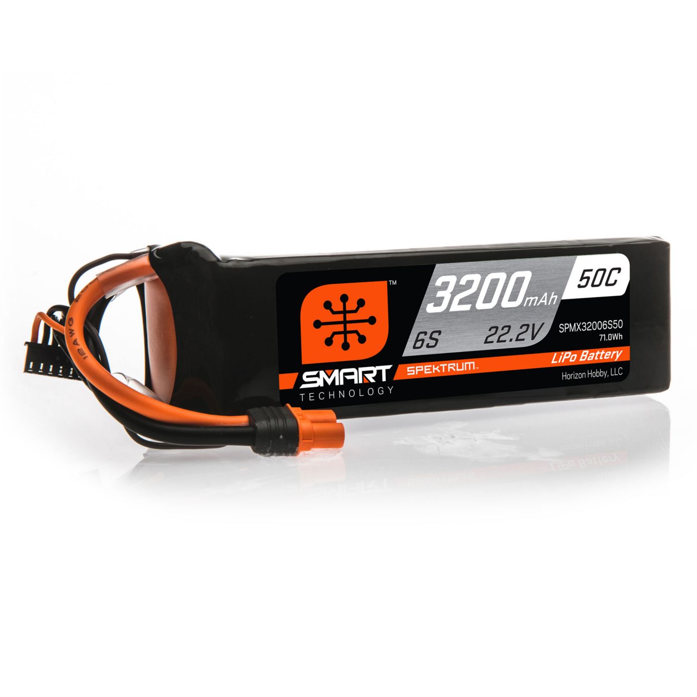 Spektrum 22.2V 3200mAh 6S 50C Smart LiPo Battery, IC3 (SPMX32006S50) Horizon Hobby