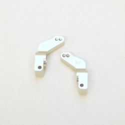 CNC Machined Alum. 1 Deg. Toe-In Rear Hub Carriers For Traxxas Slash, Stampede VXL, Rustler VXL (Gun Metal) (Silver) (ST3652-T1S) STRC