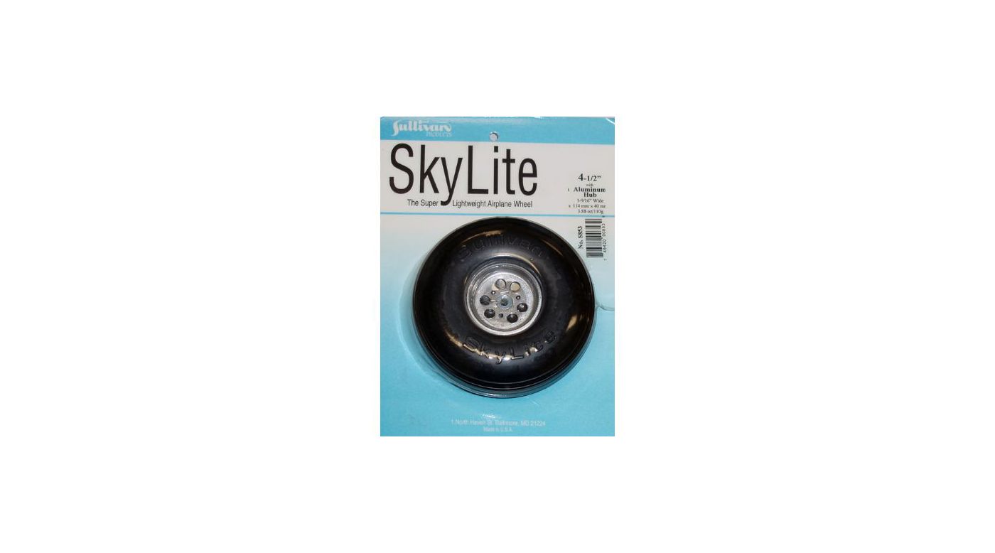 Sullivan Sky Wheel w/Alum Hub, 4-1/2" SUL853 Horizon Hobby