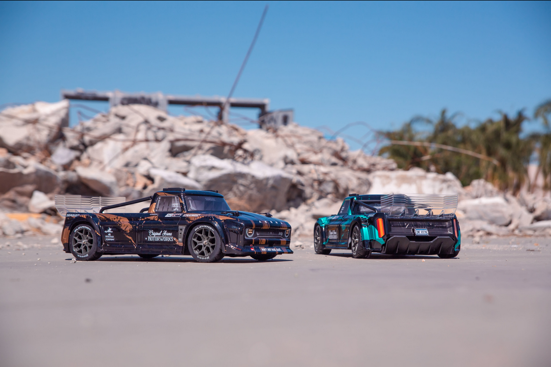 ARRMA 1/8 INFRACTION 4X4 3S BLX 4WD All-Road Street Bash Resto-Mod Truck RTR, Gold (ARA4315V3) Horizon Hobby