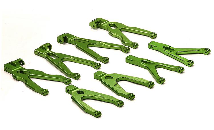 Integy Billet Machined Type II Suspension Conversion Kit for 1/16 Traxxas E-Revo (T3529GREEN) Integy