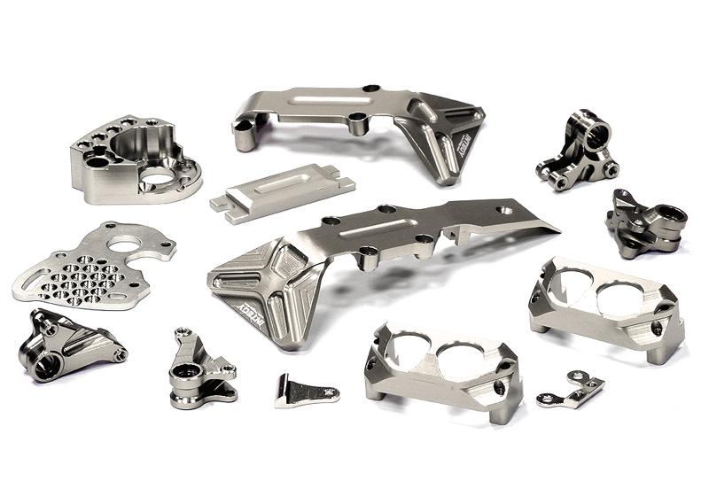 Integy Billet Stage 3 Conversion for 1/16 Traxxas E-Revo VXL, Slash VXL (T3547SILVER) Integy