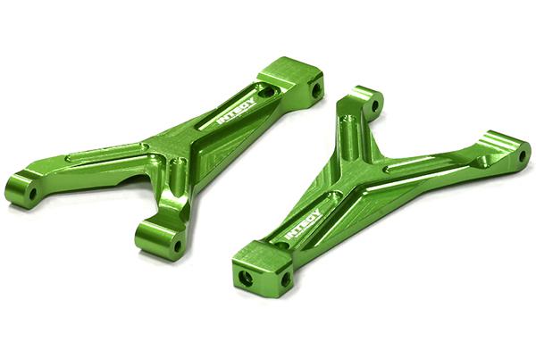 Integy Billet Machined T2 Front Upper Arm (2) for 1/16 Traxxas E-Revo VXL & Summit VXL (T3549GREEN) Integy