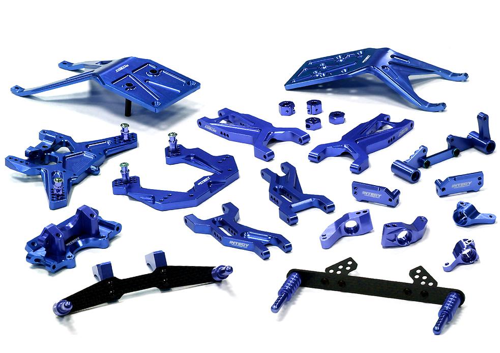 Integy Billet Machined Complete Suspension Kit for Traxxas 1/10 Slash 2WD (T8676BLUE) Integy