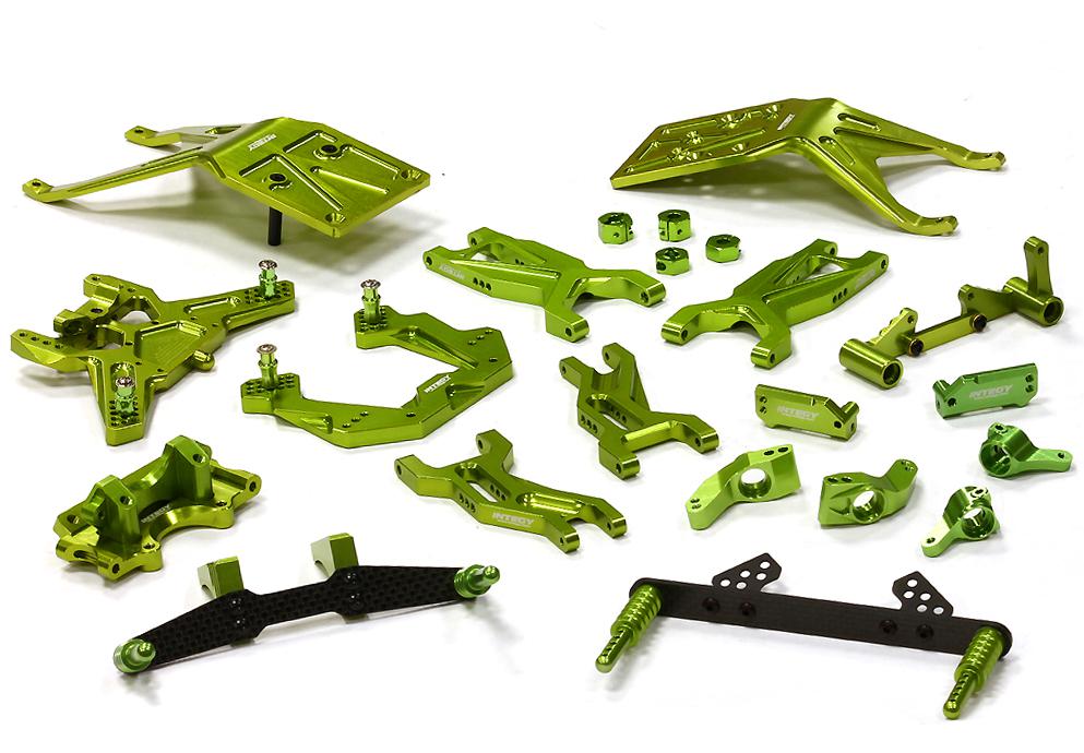 Integy Billet Machined Complete Suspension Kit for 1/10 Traxxas Slash 2WD (T8676GREEN) Integy