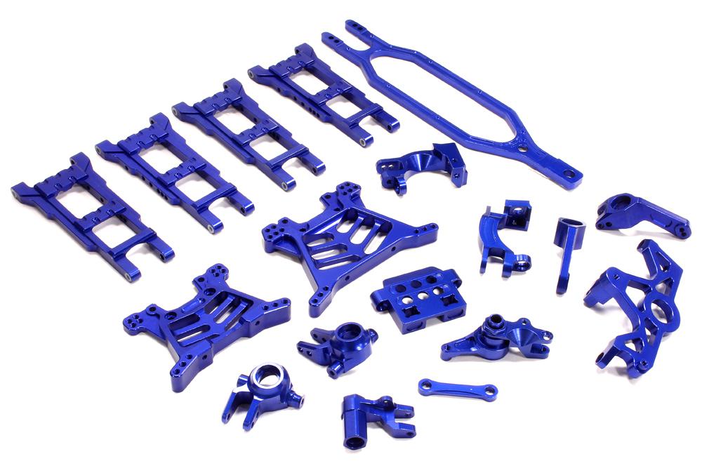 Integy Billet Machined T3 Complete Conversion Kit for 1/10 Slash 4X4 (non-LCG) (T8713BLUE) Integy
