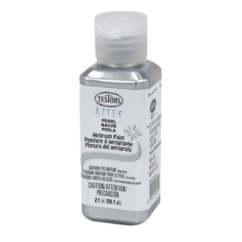 Testors Aztek Airbrush Paint, Pearl Silver Acrylic, 2 oz. (TES9471A) Horizon Hobby