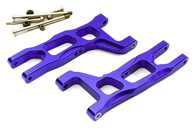 Integy 09 Alloy Front Lower Arms for 1/10 Electric Stampede 2WD & Rustler 2WD (XL5, VXL) (T8078BLUE) Integy