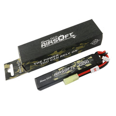 Gens Ace 25C 1000mAh 2S1P 7.4V Airsoft Battery with Tamiya Plug (GEA10002S25T) GensTattu