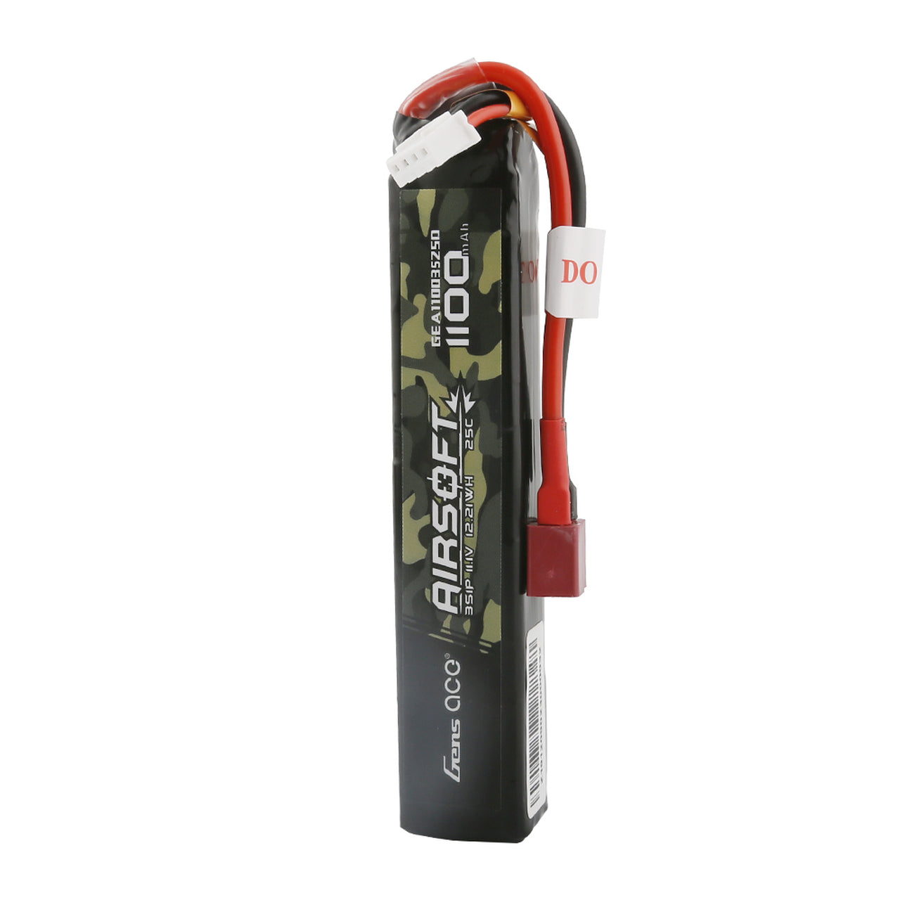 Gens Ace 25C 1100mAh 3S1P 11.1V Airsoft Gun Battery with Deans Plug GensTattu