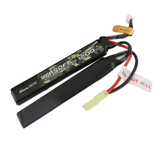 Gens Ace 25C 1200mAh 3S1P 11.1V 2X Airsoft Gun Battery with Tamiya Plug GensTattu