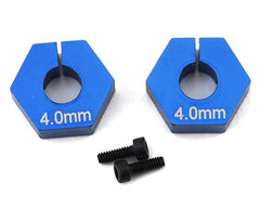 Team Associated RC10 B6.2 4.0mm Clamping Wheel Hex (Blue) (2) (ASC91862) Amain Hobbies