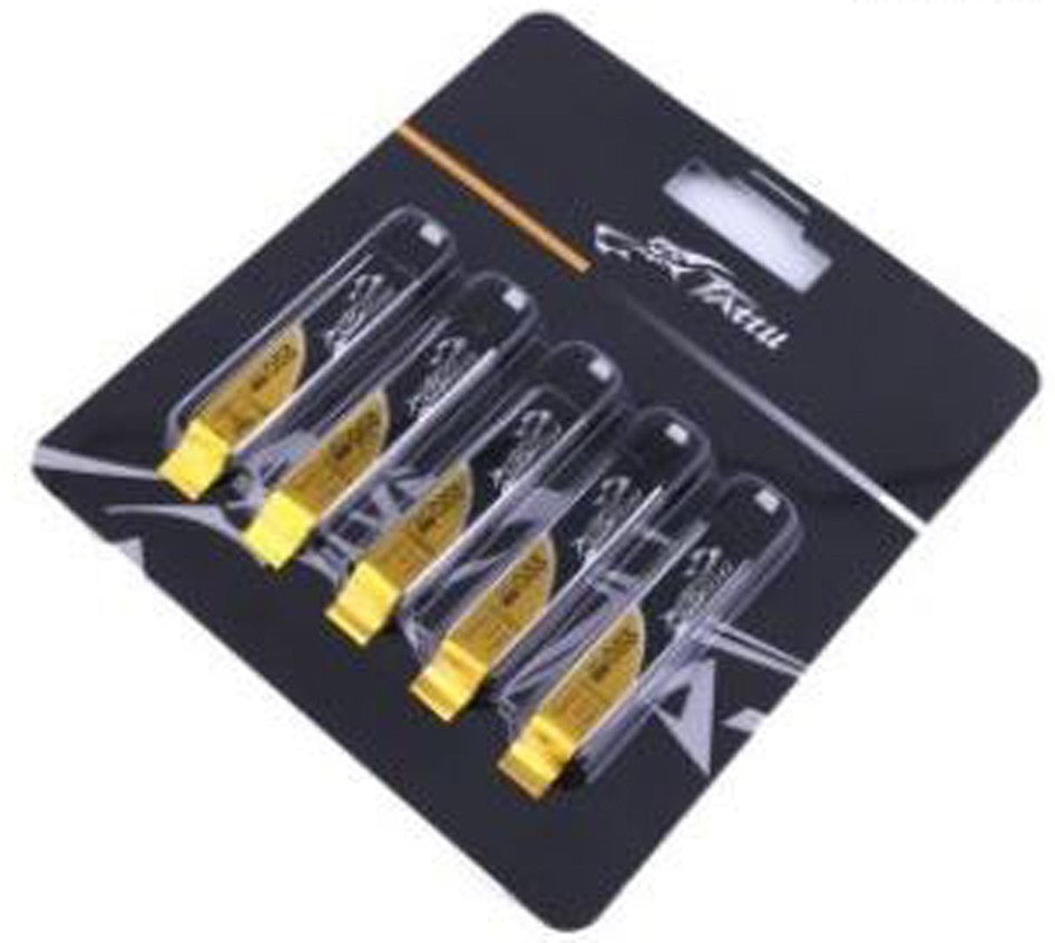 Tattu 1S1P 220mAh 45C 3.7V LiPo Battery Pack w/Eflite Stock Ultra Micro Connector 5 pk. GensTattu