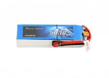 Gens Ace 5000mAh 14.8V 45C 4S1P Lipo Battery Pack with Deans Plug GensTattu