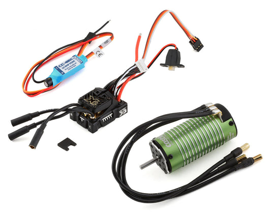 Castle Creations Mamba Micro X2 Waterproof 1/14th Scale Sensored Brushless Combo (4400Kv) (CSE010-0171-04) Amain Hobbies