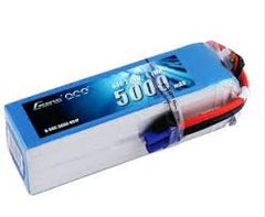 Gens Ace 22.2V 60C 6S 5000mah Lipo Battery Pack with EC5 Plug GensTattu