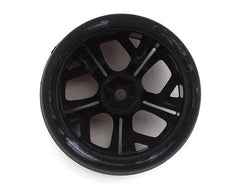 Firebrand RC Hydra XDR3 5° Pre-Mounted Slick Drift Tires (4) (Red/Black) w/Diamond Tires, 12mm Hex & 3mm Offset (FBR1WHEHYD503) Amain Hobbies