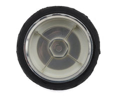 Firebrand RC Retrodrag RT3 Pre-Mounted On-Road Tires (4) (Chrome) w/Fang Tires, 12mm Hex & 3mm Offset (FBR1WHERET690) Amain Hobbies