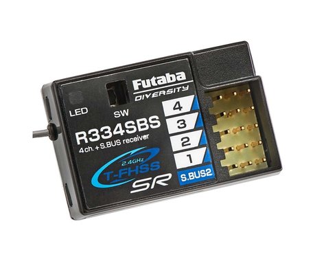Futuba T-FHSS SR S.Bus2 4-Channel 2.4GHz Receiver FUTR334SBS Amain Hobbies