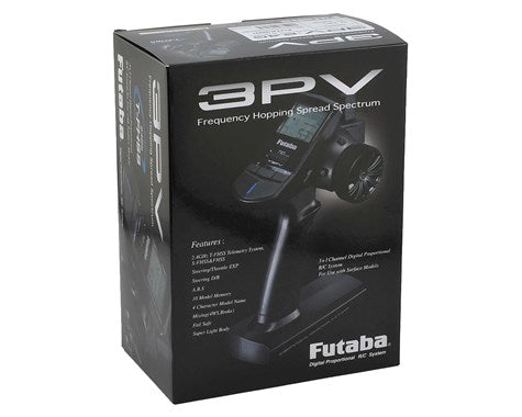 Futuba 3PV 3-Channel 2.4GHz FHSS/S-FHSS Radio System w/R203GF Receiver (FUT01004353-3) Amain Hobbies