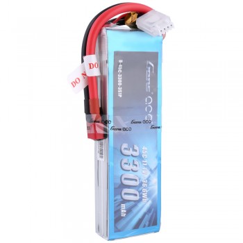Gens Ace 3300mAh 11.1V 45C 3S1P Lipo Battery Pack with Deans Plug GensTattu