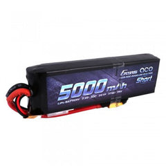 Gens Ace 5000mAh 7.4V 50C 2S1P Short-Size Lipo Battery Pack with XT60 Plug GensTattu