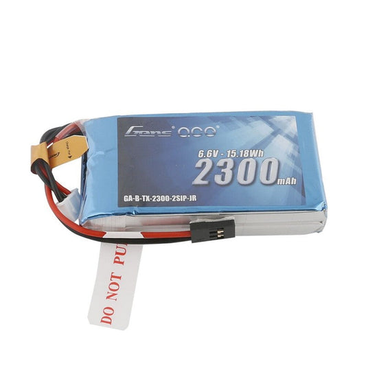 Gens Ace 2300mAh 6.6V 2S1P TX LiFe Battery Pack with JR-3P Plug GensTattu