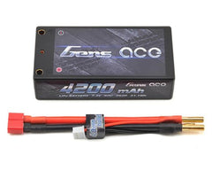 Gens Ace 2s Shorty LiPo Battery Pack 60C w/4mm Bullet (7.4V/4200mAh) GensTattu