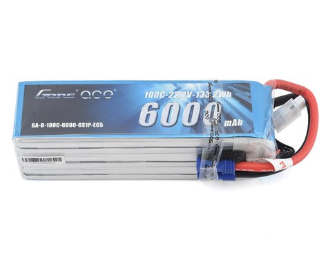 Gens Ace 6S Soft Case 100C LiPo Battery (22.2V/6000mAh) w/EC5 ConnectorGENS ACE GensTattu