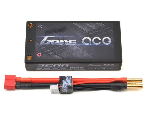 Gens Ace 2s LiPo Battery Pack 60C w/4mm Bullet (7.4V/3500mAh) GensTattu