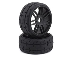 GRP GT - TO1 Revo Belted Pre-Mounted 1/8 Buggy Tires (Black) (2) (S1) w/17mm Hex Amain Hobbies