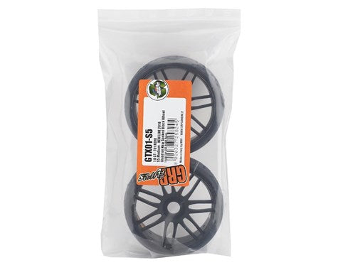 GRP GT - TO1 Revo Belted Pre-Mounted 1/8 Buggy Tires (Black) (2) (S5) w/17mm Hex Amain Hobbies