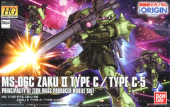 Bandai 1:144 HG Gundam The Origin #016 MS-06C Zaku II Type C / C-5 (BAN2381697) Hobby Tyme